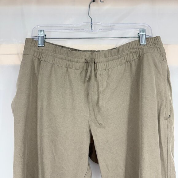 Kuhl Women L Freeflex Pant Stretch Adjustable Waist Softshell Beige Pocket Ankle - Picture 2 of 10